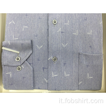 Camicia da lavoro tinta in filo